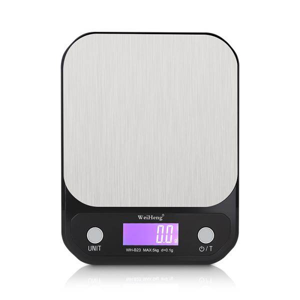 Écran LCD Cuisine Balance numérique avec 5kg/0,1g Capacité et matériau en acier inoxydable