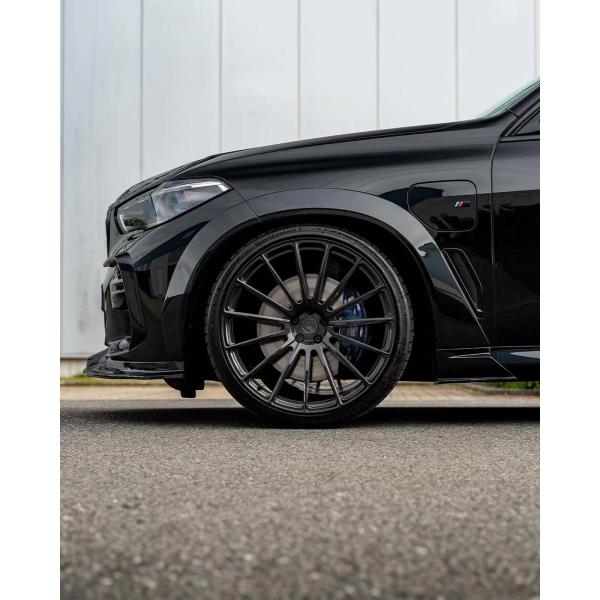 For BMW X5 G05 F95 Carbon Fiber Widebody Kit X5 G05 F95 Carbon Fiber Front Lip Diffuser Spoiler Wide-body Kit