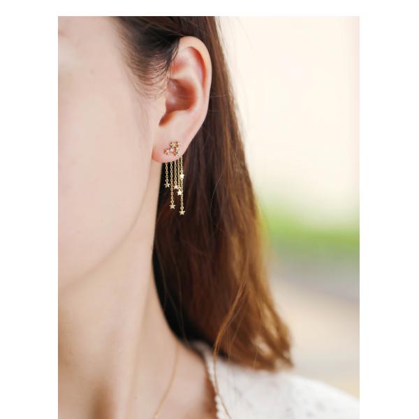 ПРОТИВ серег стержня диаманта звезды серег 0.12ct диаманта золота ясности 18K