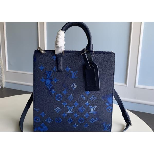 Square Women'S Genuine Leather Crossbody Bags , 18cm Blue Crossbody Handbag