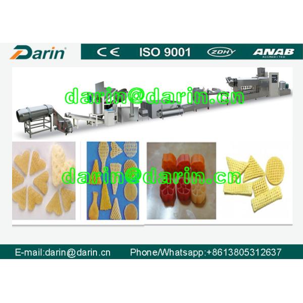 Trigo, amido de milho, maquinaria da pelota do petisco do amido de batata 3D