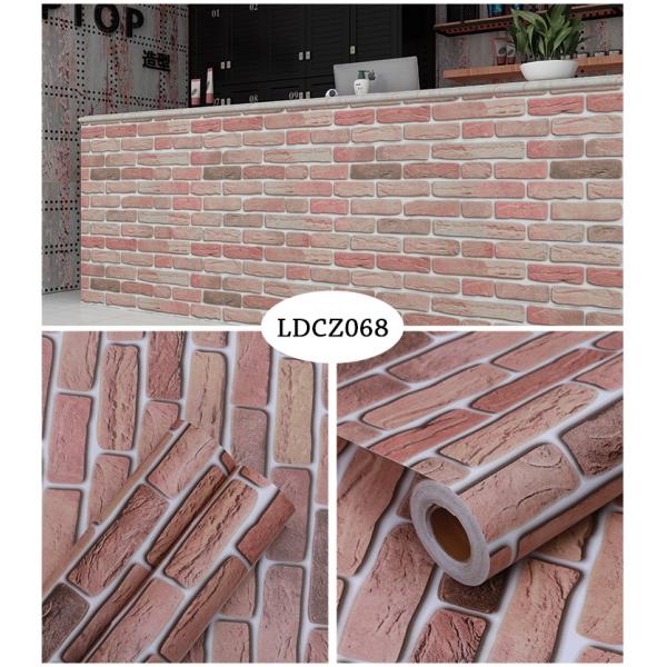 Workshop Retro 3D Grey Brick Wallpaper 0.17mm-0.30mm Thickness