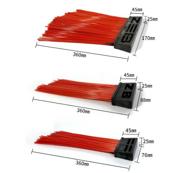 PP связывают проволокой щетки санобработки метельщика дороги прокладки, PP смешали щетку чистки дороги Bolck стального провода прочную