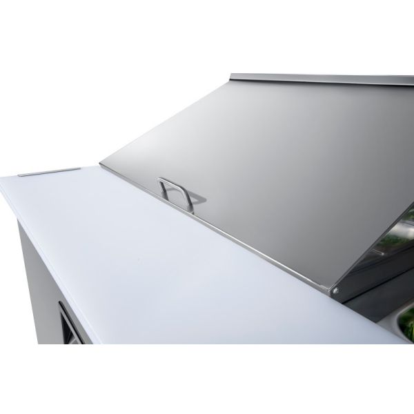 Commercial Refrigerated Sandwich Prep Table Air Cooling Counter Top for Pizza Salad