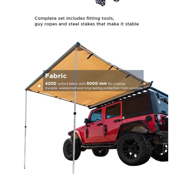 3000mm Waterproof Car Awning Canopy with LED Light 11kg