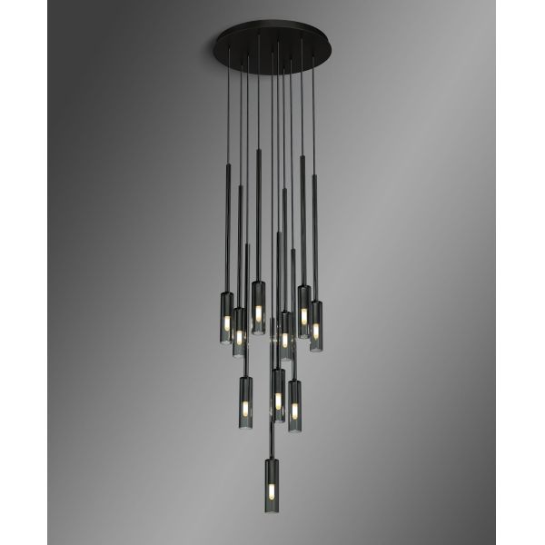 Modern Brass Adjustable Height Pendant Light with 50000 Hours Lifespan for Living Room