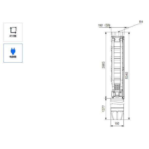 Grundfos Stainless Steel Submersible Deep Well Pump Corrosion Resistance Drinking Water Approval