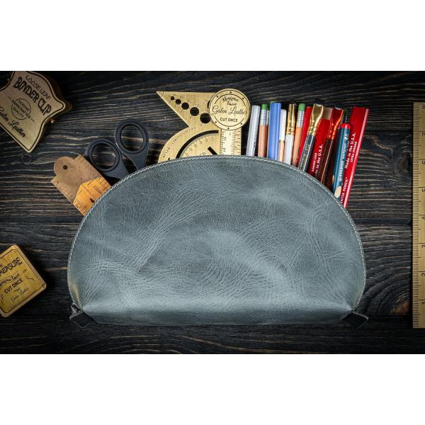 Manufacturers Customize Factory Supply Tree Paste Leather High-End Cosmetic Bag First Layer Cowhide Large Capacity Cosmetic Storage Bag MAKEUP BAG