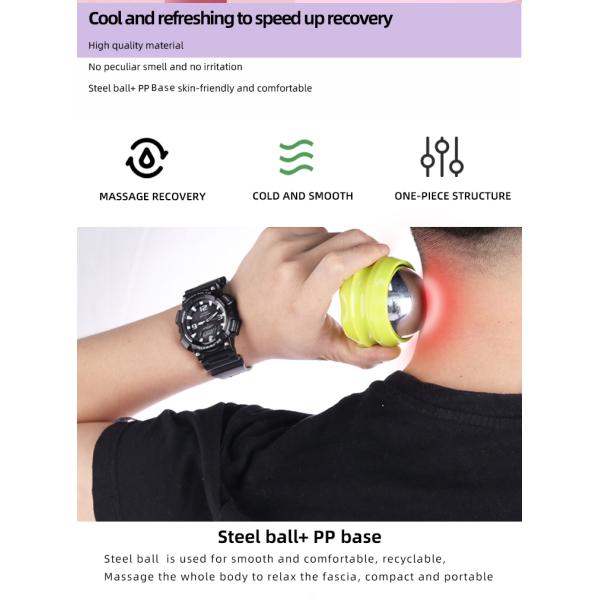 Логотип шарика ролика массажа Cryosphere фитнеса холодный подгонянный