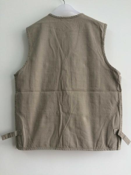 vest, waistcoat, mens vest in 100% cotton  fabric, fishing vest, fishing waistcoat, casual vest, beige, S-3XL
