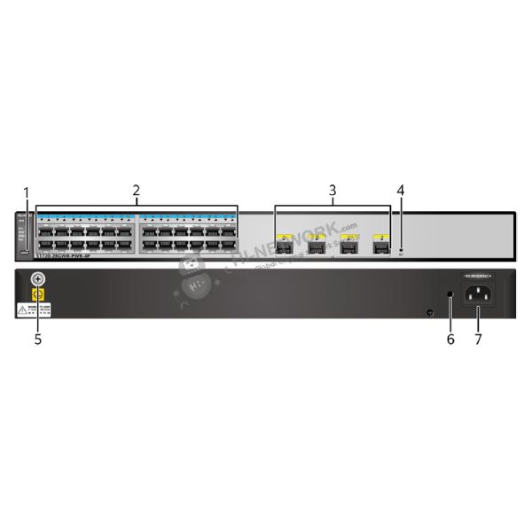 structure-s1720-28gwr-pwr-4p-datasheet Huawei Switch S1720-28GWR-PWR-4P 24 Port Gigabit Network Switch with 370W POE and 4 Gig SFP Ports