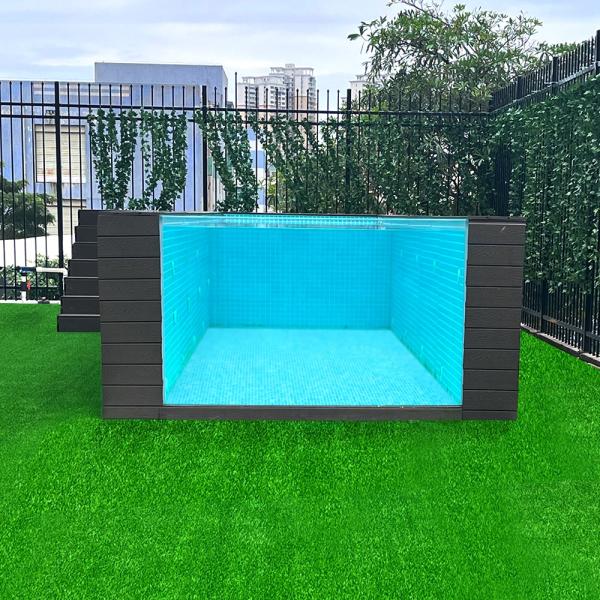 2500KGS Portable Freestanding Private Pool For Outdoor Luxury Swimming