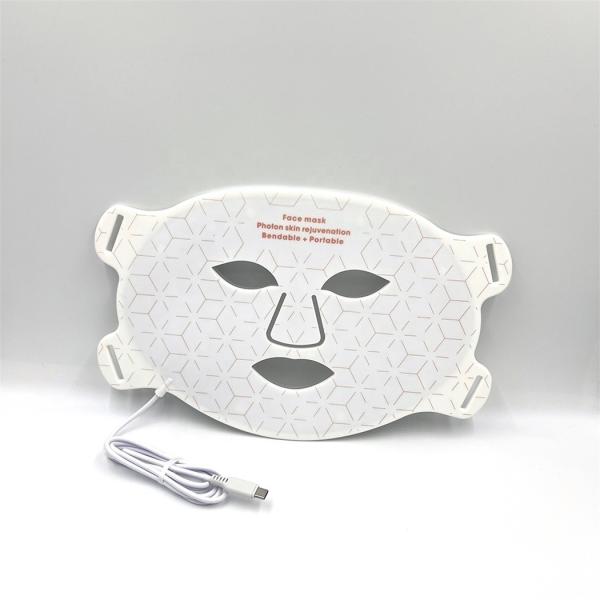 40*29.5cm LED Face Mask 4 Color Light Photon Acne Treatment Whitening Silicone Skin Care