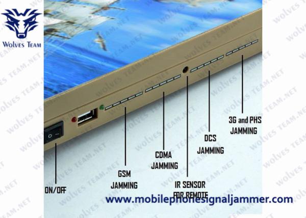 Bluetooth GSM PHS 3G 4G Hidden Signal Jammer Built in Antenna with AC Power Cable