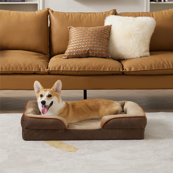 Waterproof Lining Washable Dog Bed With Removable Cover 91*58*18cm