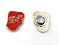 Emblème commémoratif de service public épingles en lapel émail doux de couleur métallique unique