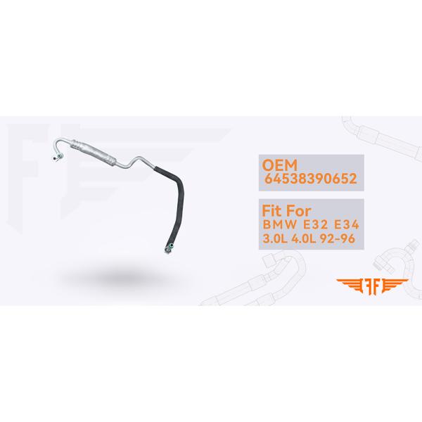BMW E32 E34 64538390652 Car AC Pipe Suitable 92-96 3.0L 4.0L Car Aircon Hoses