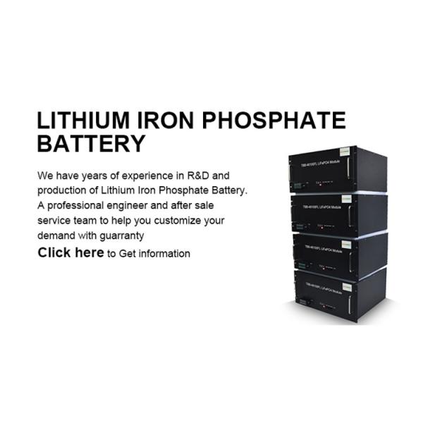 Bateria recarregável de íons de lítio fosfato 48V 100Ah Armazenamento de energia Bateria Lifepo4