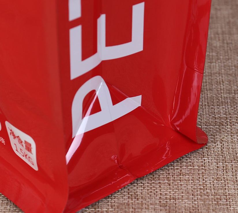 Gravure Printing Eight Sided Aluminum Foil Plated Plastic Ziplock Bags