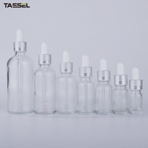 капельница эфирного масла ясности 5ml 10ml стеклянная разливает 18/410 алюминиевых капельниц по бутылкам