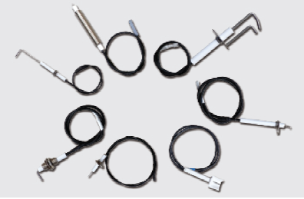 Série d'électrodes d'allumage pour barbecues à gaz