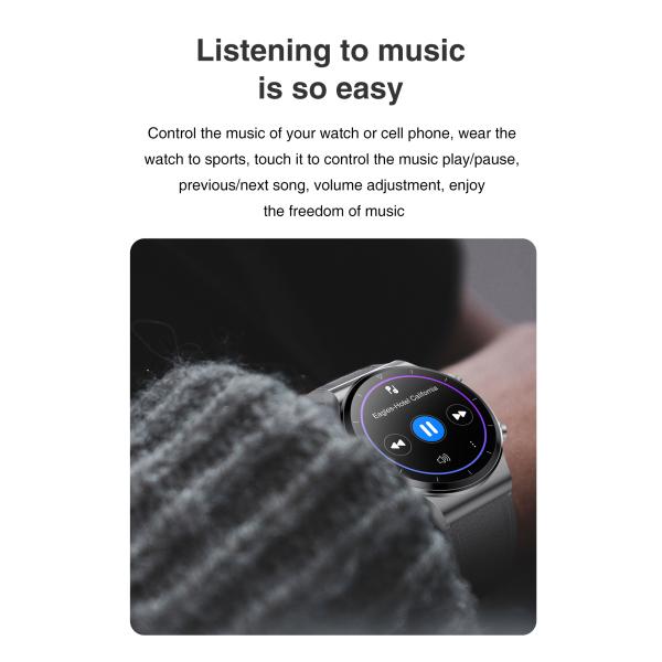 CST816S 1.28inch Full Touch Smartwatch 300mah Battery Smart Health Bracelet