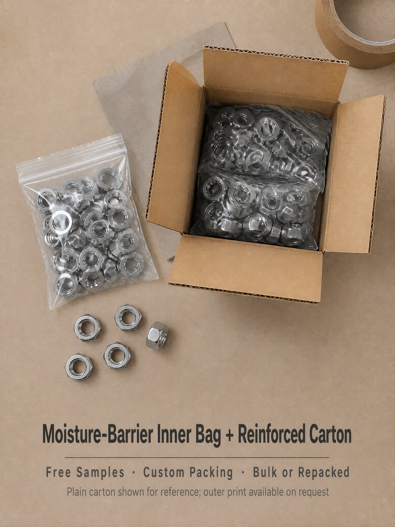 DIN934 316 A4 Stainless Steel Hex Nut M2-M64 Hexagon Nuts Marine Grade Anti-Corrosion Rustproof Metric Hexagonal Head Nut Bolt Screw Fastener