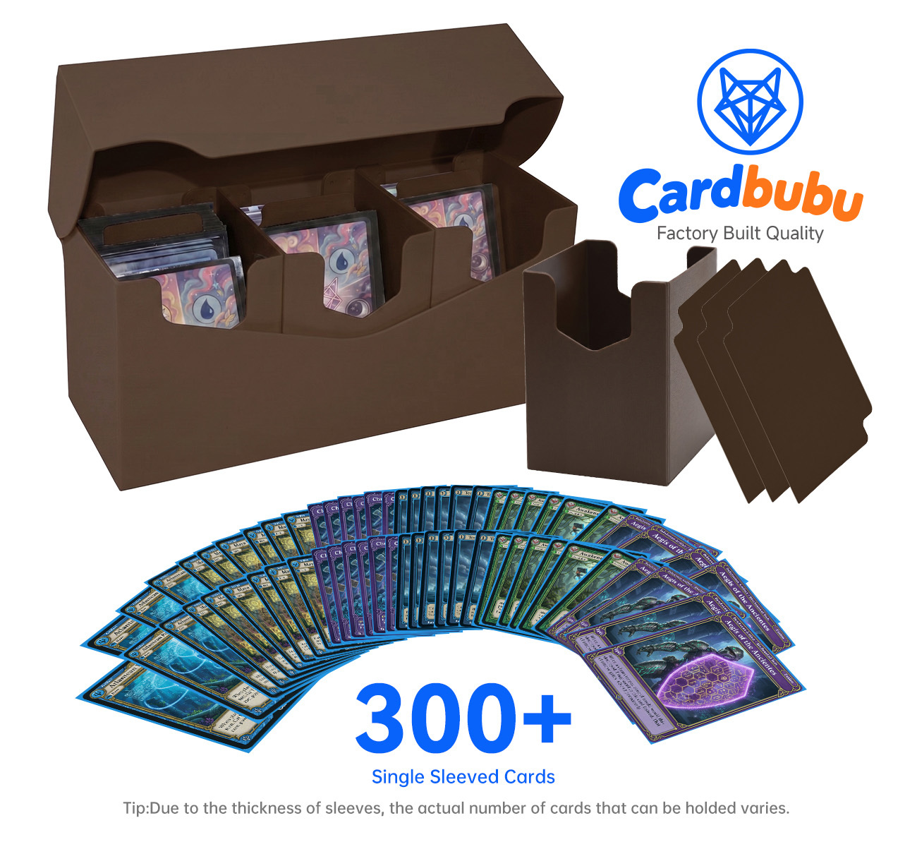 Funny Yugioh Card Case OEM PT CG TCG Board Gamers 300 Card Deck Box