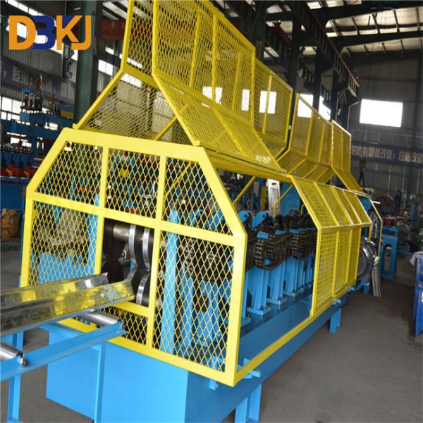 GI Purlin Making Machine Gear Chain Drive 3m Length PLC Touch Screen