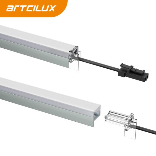 A260A Aluminum PC Laminate Light 150-2000x8.5x11mm Ra 90 DC12V 5W/m 2835/168PCS/m MANUAL SWITCH Glass Thickness 5-10mm