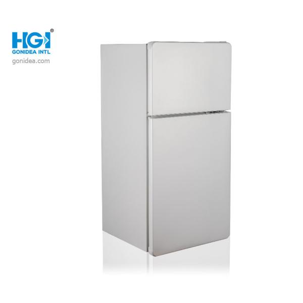 2.8ft Silver 2.5 Cu Ft Double Door Mini Refrigerator ODM