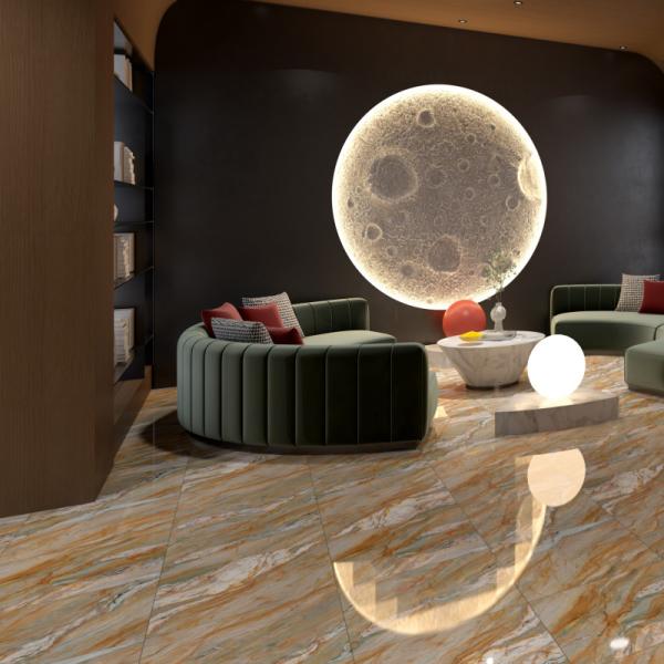 Rectified Edge Marble Look Carpet Look Porcelain Tile for a Seamless and Modern Flooring Solution
