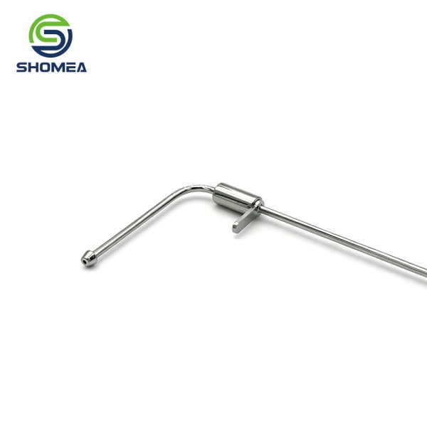 Customized L‑Shape Bent Tip IVD Sampling Needle with Locating Tab for Medical Equipment