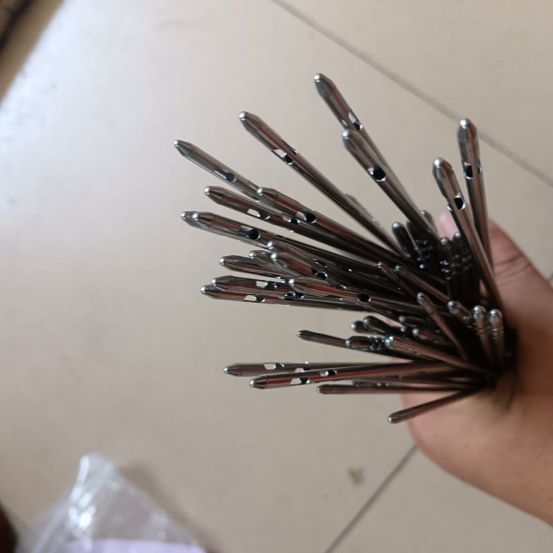 Round Tip Liposuction Stainless Steel Needle Grooved Drilled Electroplated Electropolished