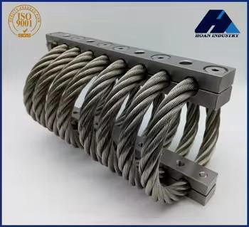 JGX-1276D-115B High Load Capacity Wire Rope Vibration Isolator for Heavy Equipment