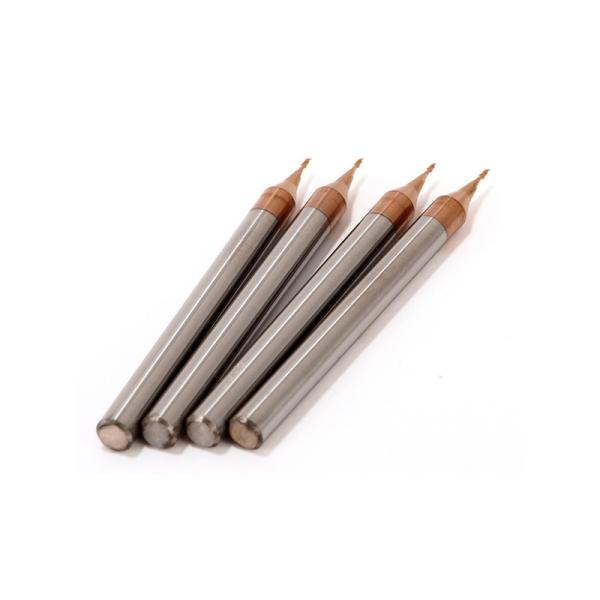 3mm Shank Micro Diameter End Mill With 0.1mm Corner Radius 50mm Overall Length