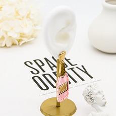 ODM do OEM dos brincos do parafuso prisioneiro do Morganite de Champagne Bottle Fashion Jewelry Earrings