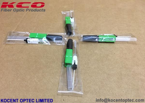 0.9mm Fiber Optic Fast Connector SOC Field Assembly Green Color