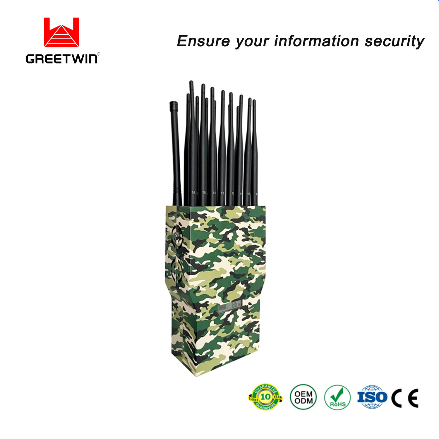 блокатор сигнала Lojack корабля Jammer сигнала 2G 3G 4G 5G WiFi Bluetooth GPS с заряжателем автомобиля