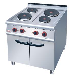 Queimador bonde da escala 4-Plate de JUSTA que cozinha a escala com o armário
