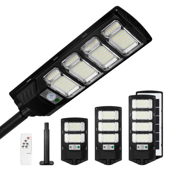 Éclairage solaire résistant à l'eau 120W IP65 avec batterie lithium-ion