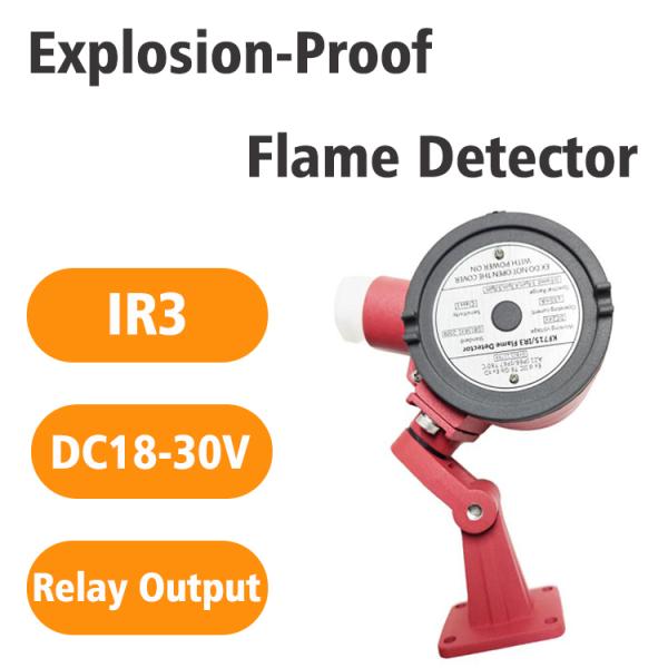 Infrared Flame Detector for Fire Safety and Alarm Protection Monitoring System Explosion Proof Flame Detector