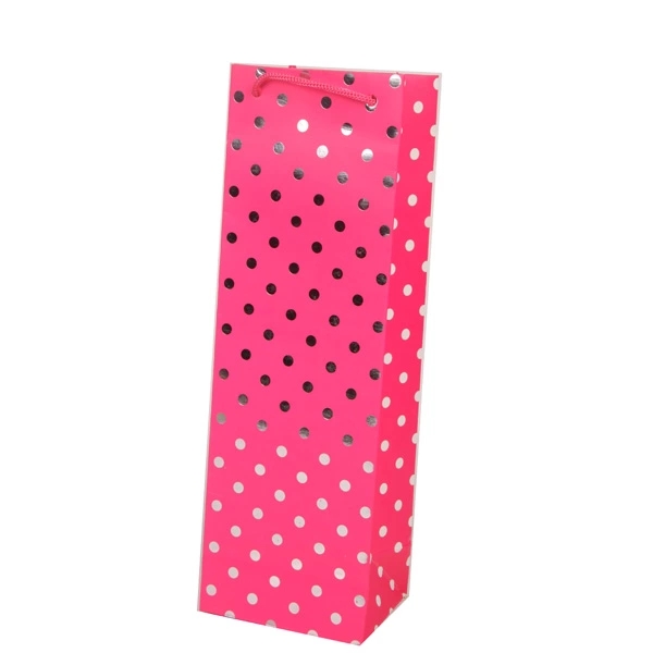 Colored Wine Bottle Paper Bags Ivory Board Personalized Paper Wine Bags