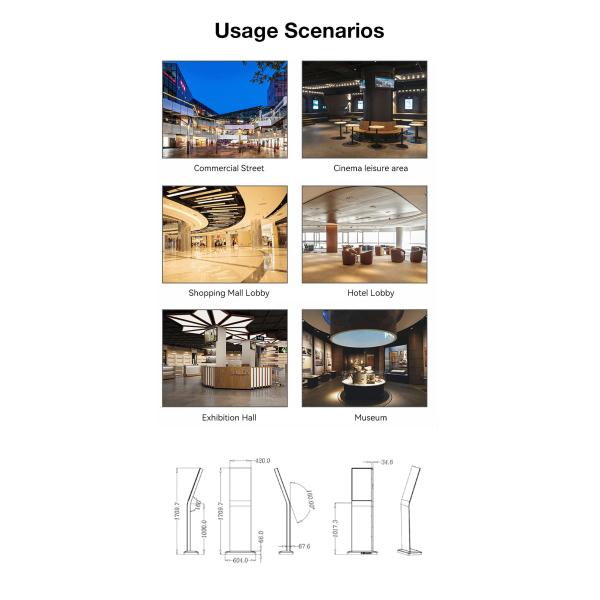 30inch Hot Selling Digital Signage Floor Standing Transparent OLED Screen Advertising Panel Transparent OLED TV