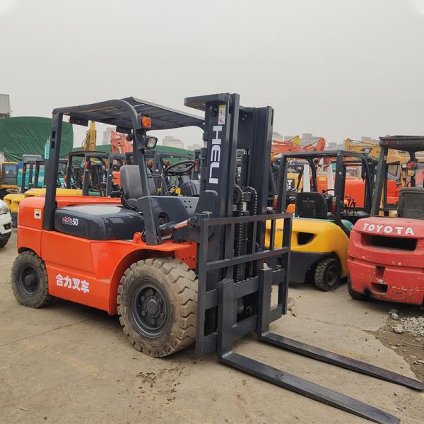 3ton HELI Second Hand Electric Forklift Original Color and Rated Lifting Capacity 5Tons