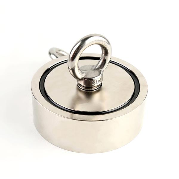 D75 Mm 500 Kg 1000 Lbs Neodymium Fishing Magnet For Metal Salvage