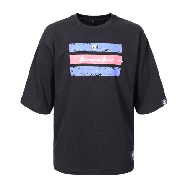 Brand factory custom logo male 100% cotton black autumn sweatshirt for men