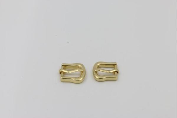 Factory promotional cheap zinc alloy gold plating 14.6 mm wholesale metal pin blank belt buckle for leather belts