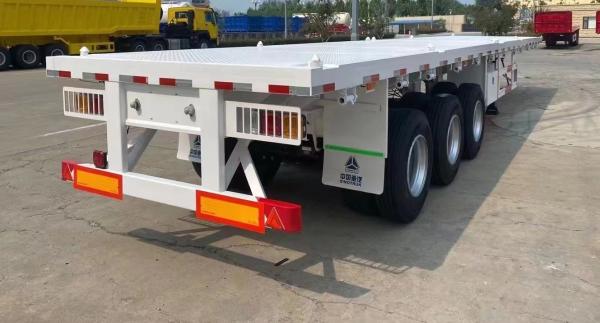 Jost Kingpin 50T Load Capacity Semi Flat Bed Trailer AND9400 For Heavy Duty Transportation