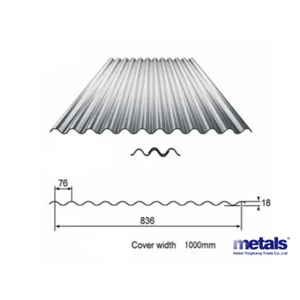Оцинкованная цинковая гофрированная кровельная плита G550 для строительства
